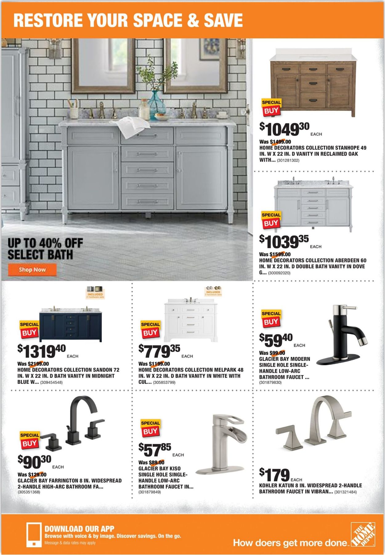 Catalogue Home Depot from 08/20/2020