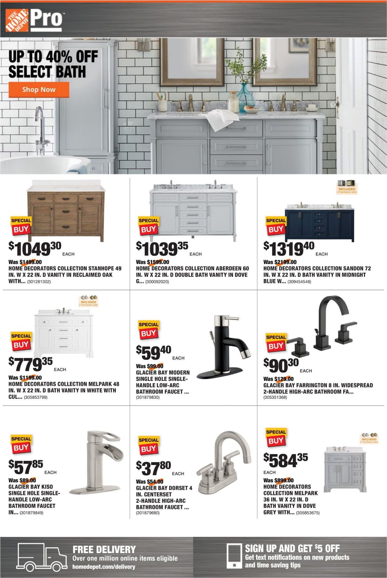 Catalogue Home Depot from 08/17/2020