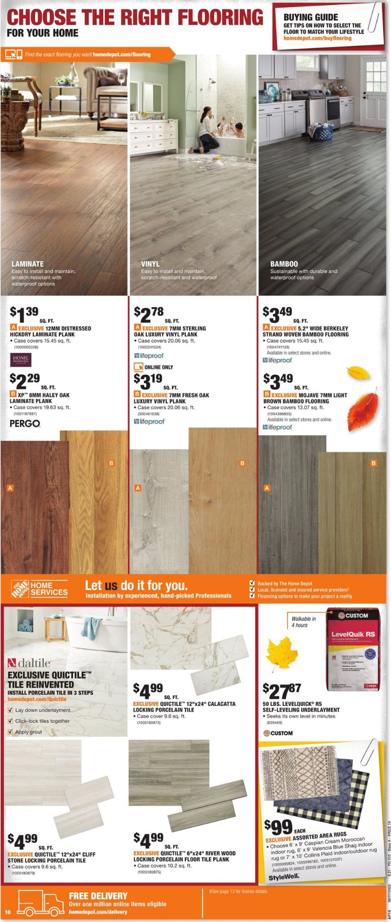 Catalogue Home Depot from 08/27/2020