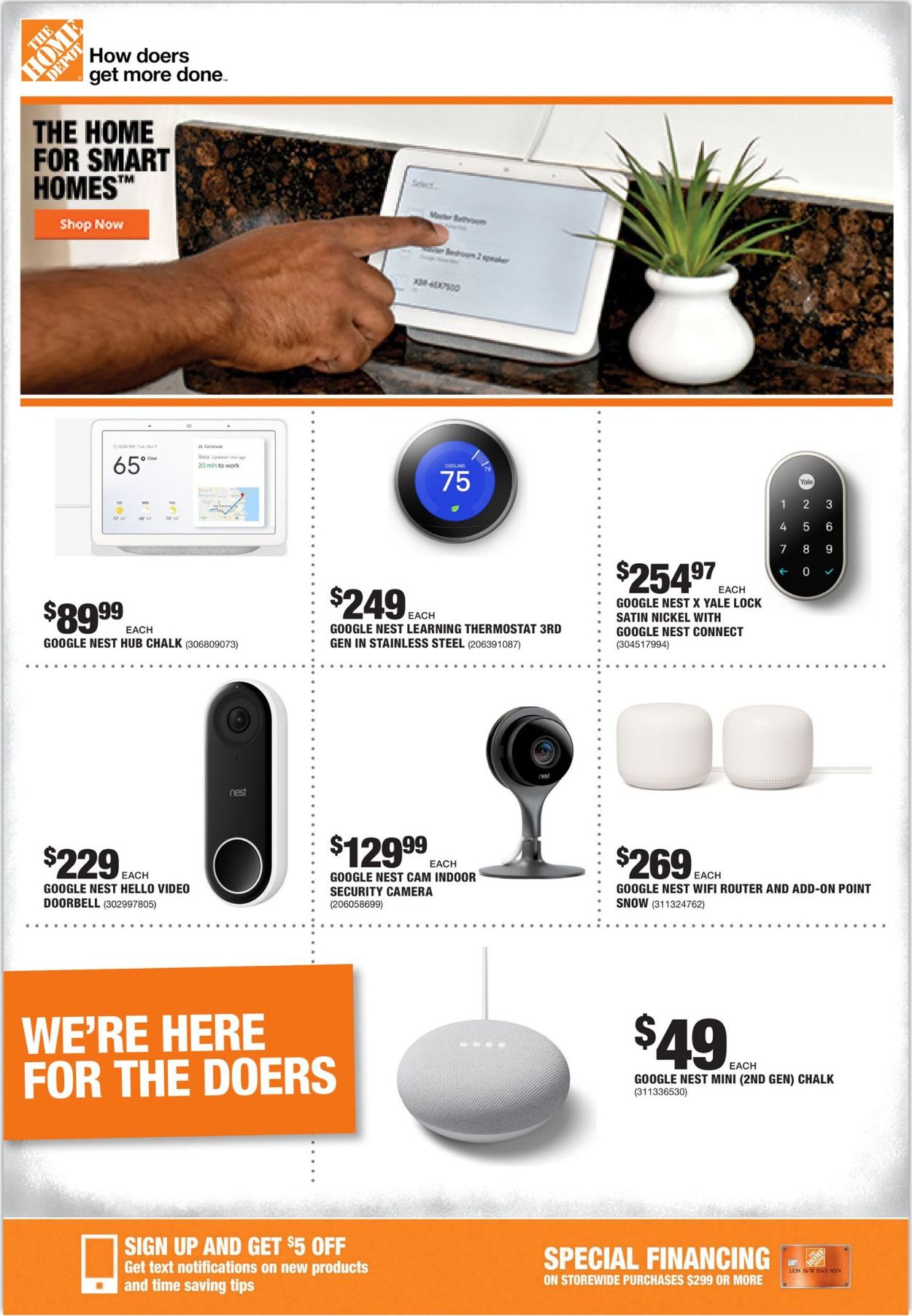 Catalogue Home Depot from 09/10/2020