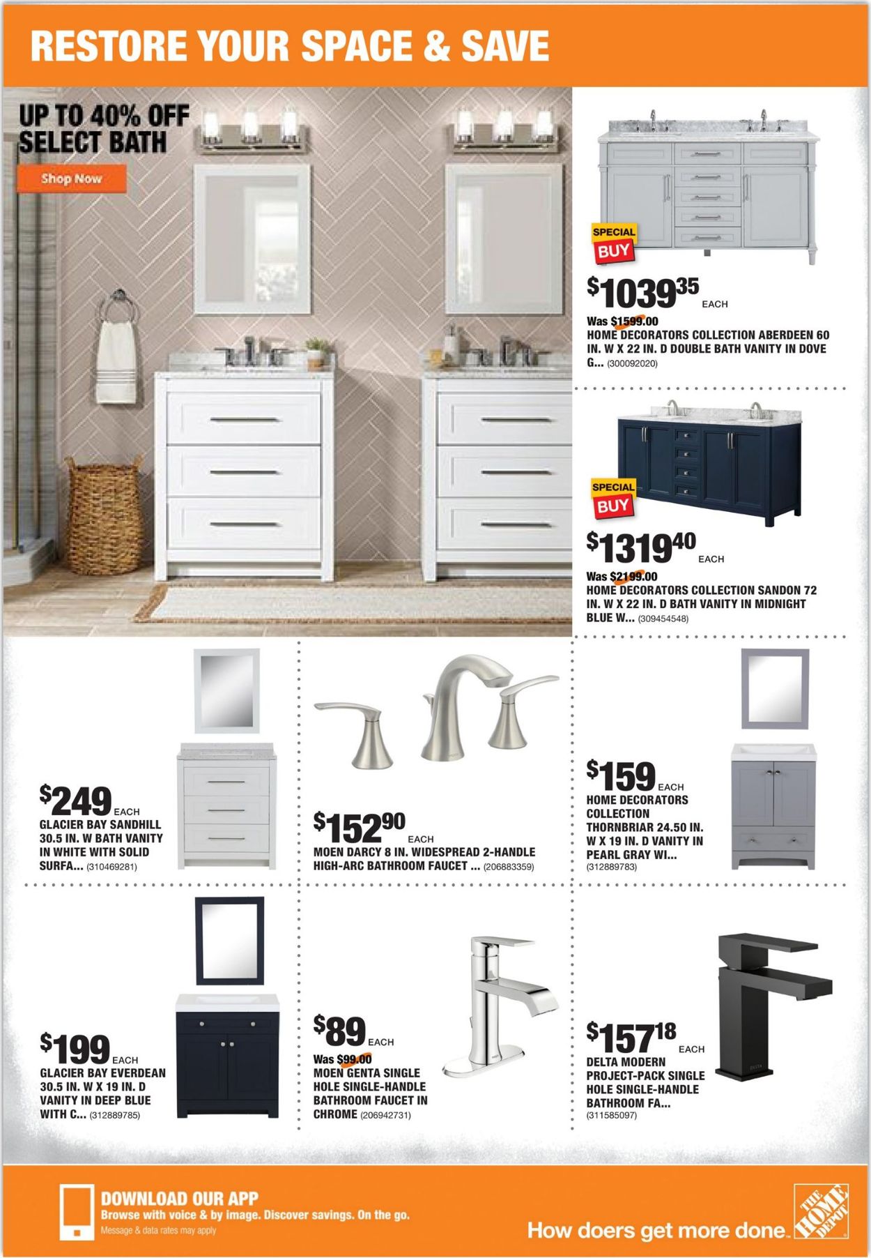 Catalogue Home Depot from 09/17/2020
