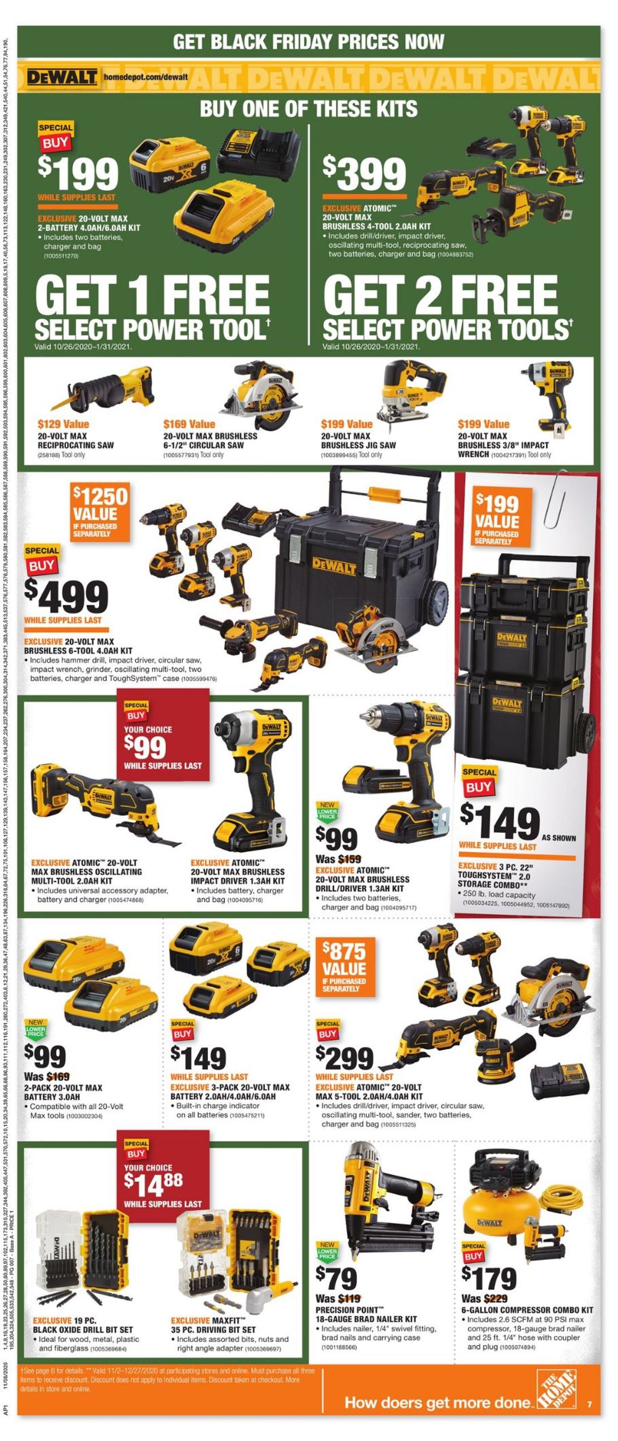 Catalogue Home Depot Black Friday 2020 from 11/08/2020