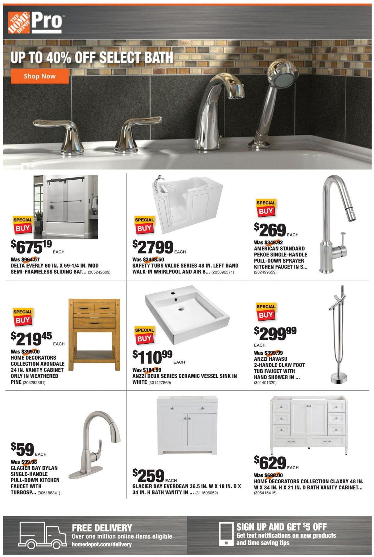 Catalogue Home Depot from 10/26/2020