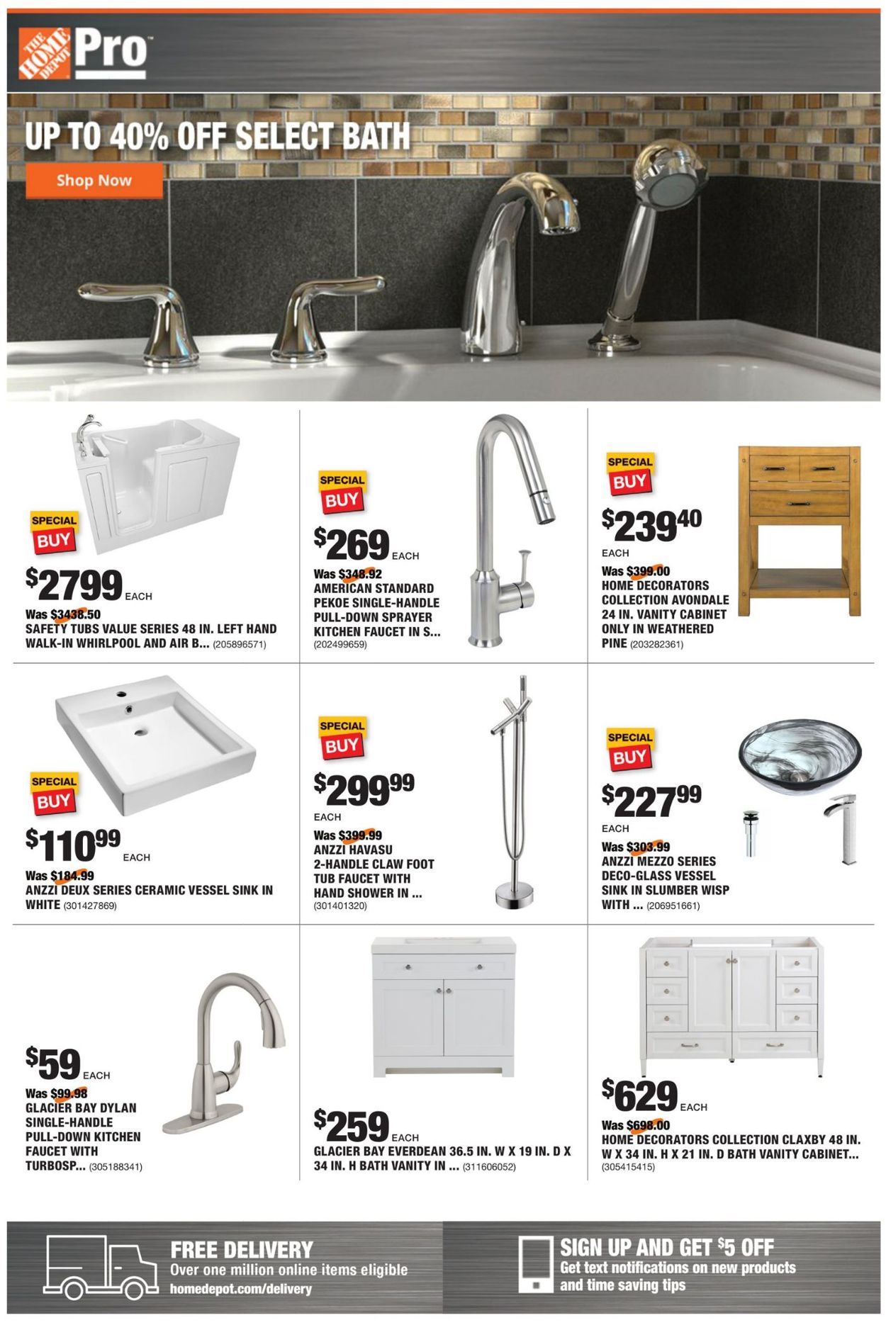 Catalogue Home Depot from 10/26/2020