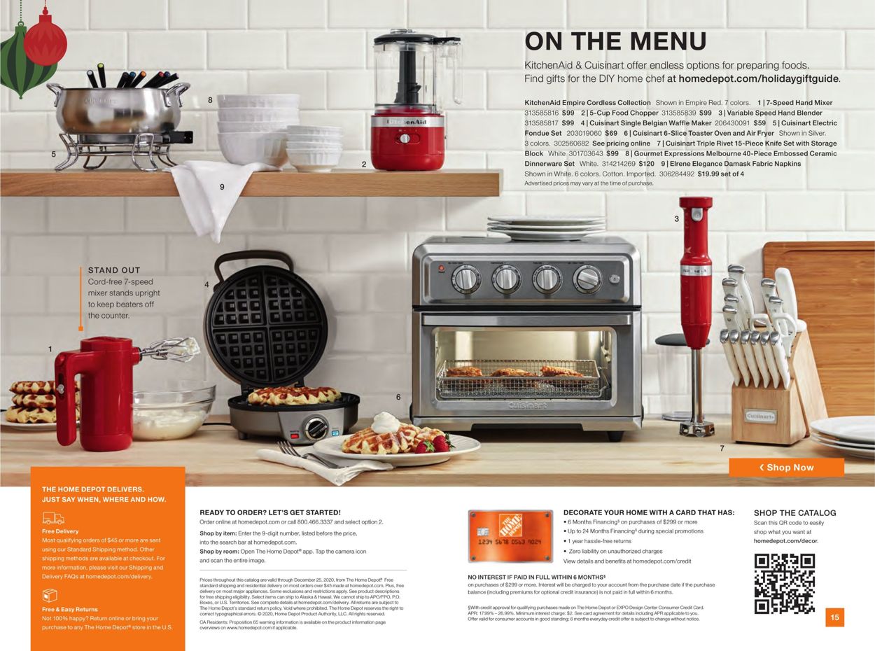 Catalogue Home Depot Holiday 2020 from 11/04/2020