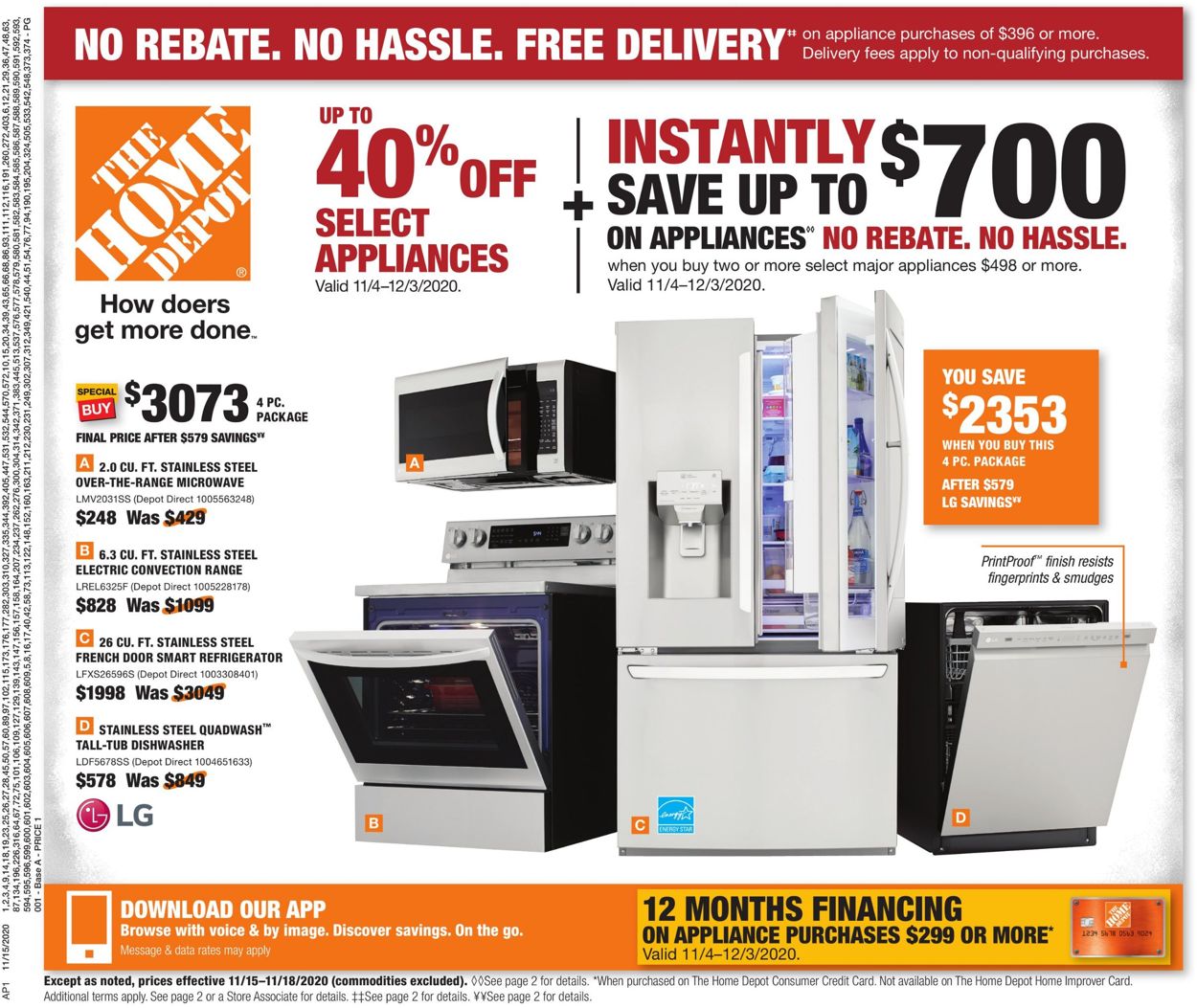 Catalogue Home Depot from 11/15/2020