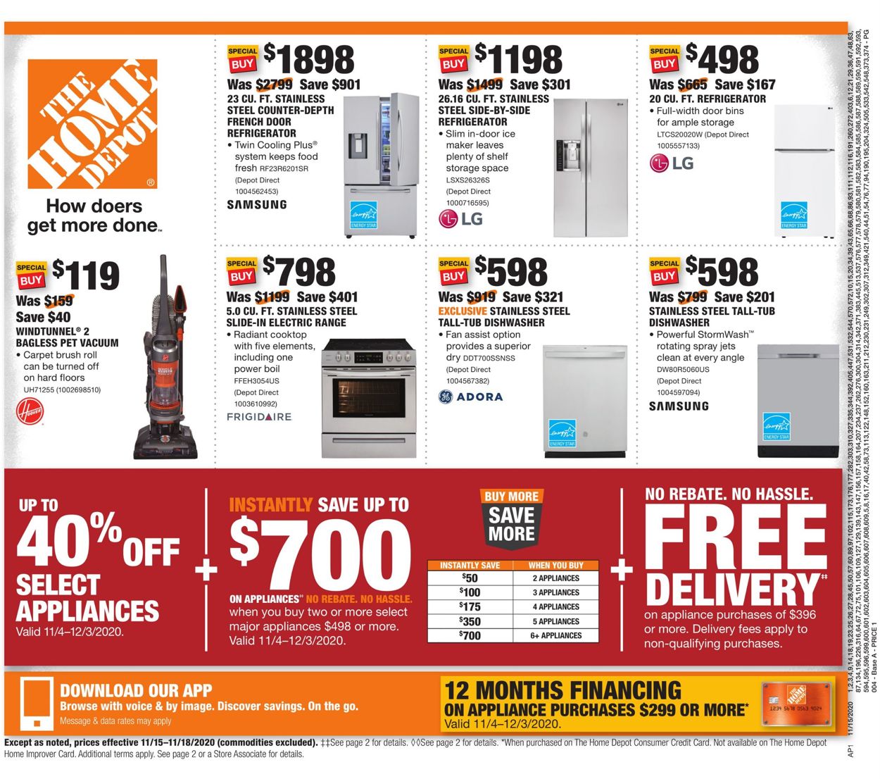 Catalogue Home Depot from 11/15/2020