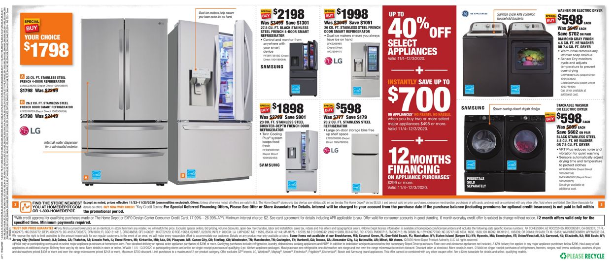 Catalogue Home Depot from 11/16/2020
