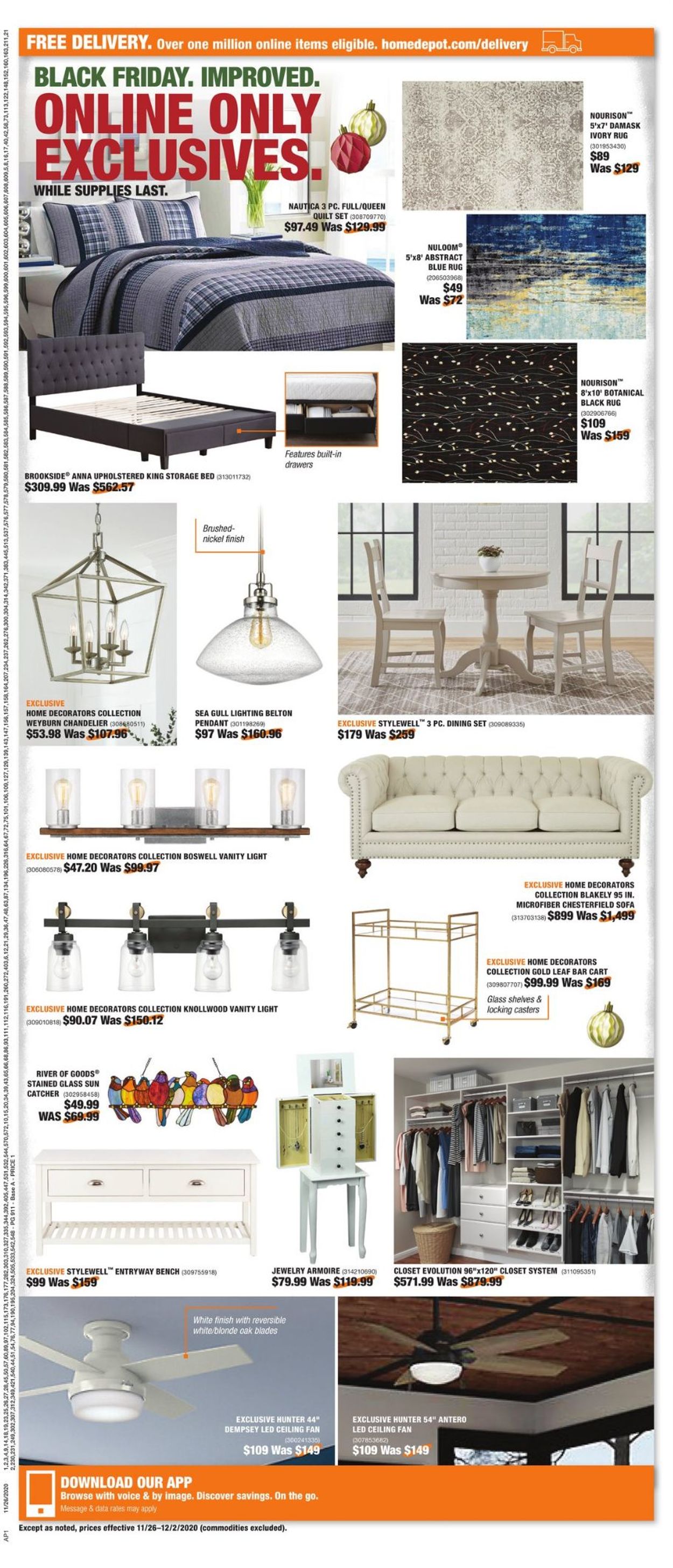 Catalogue Home Depot Black Friday 2020 from 11/26/2020