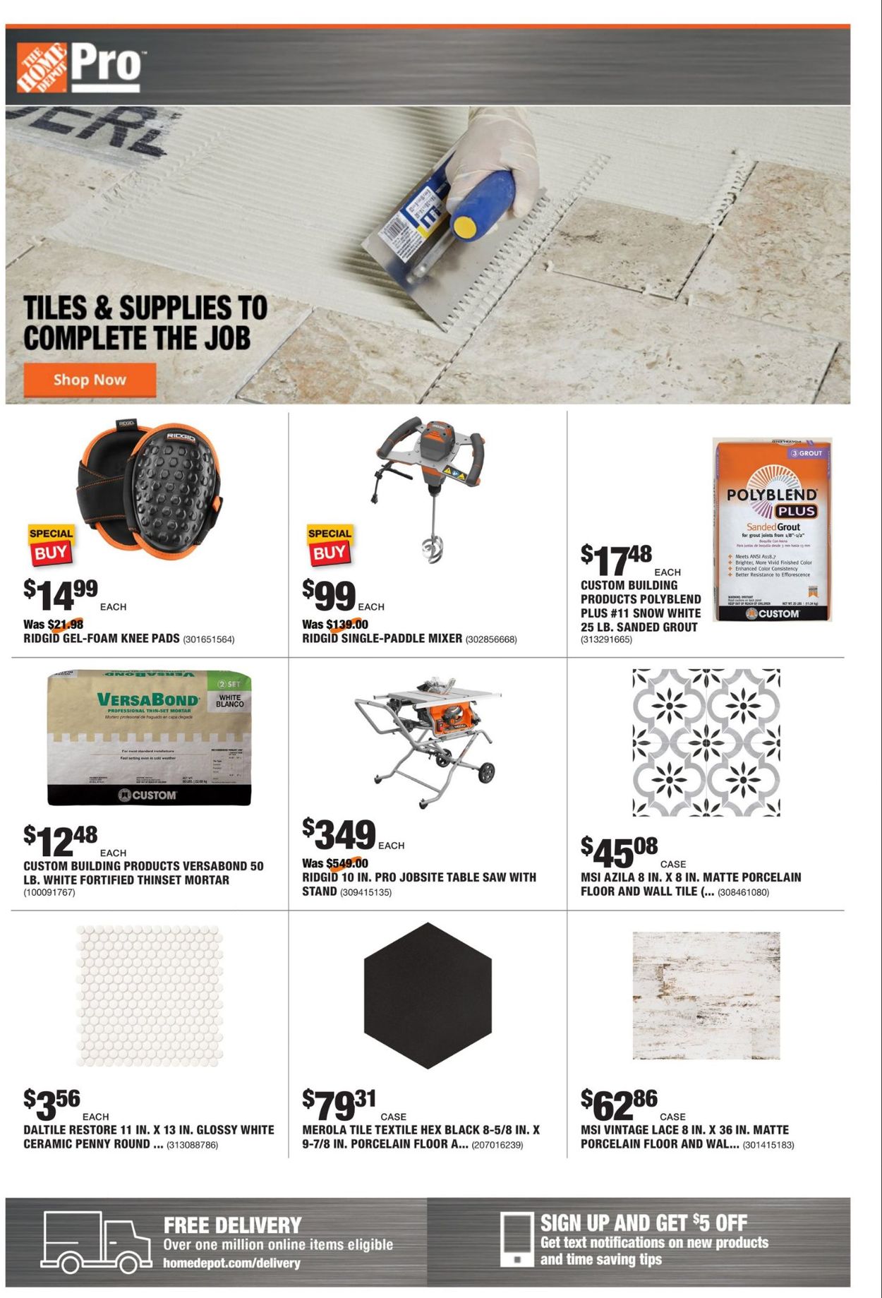 Catalogue Home Depot from 01/11/2021