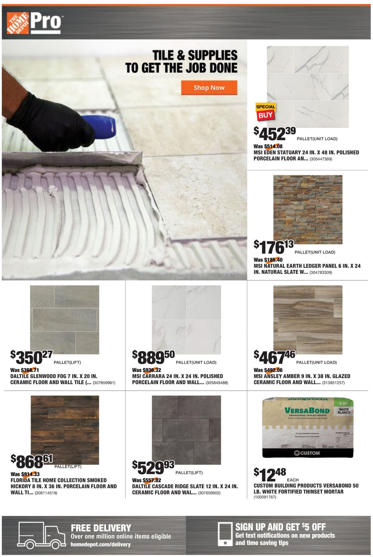 Catalogue Home Depot from 08/16/2021