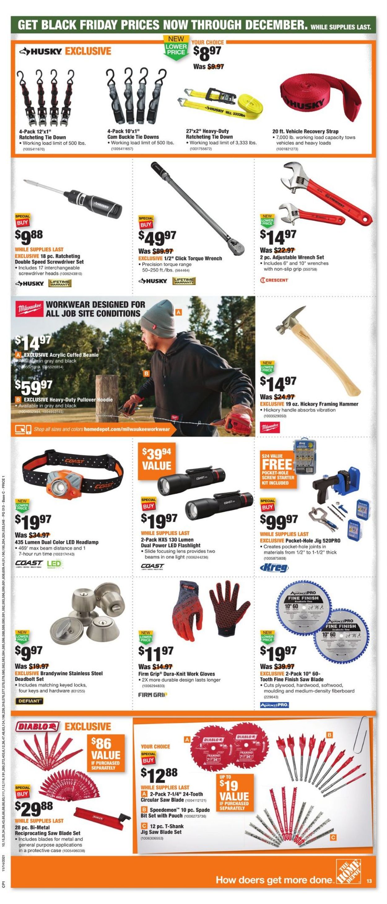 Catalogue Home Depot BLACK FRIDAY WEEK 2021 from 11/14/2021