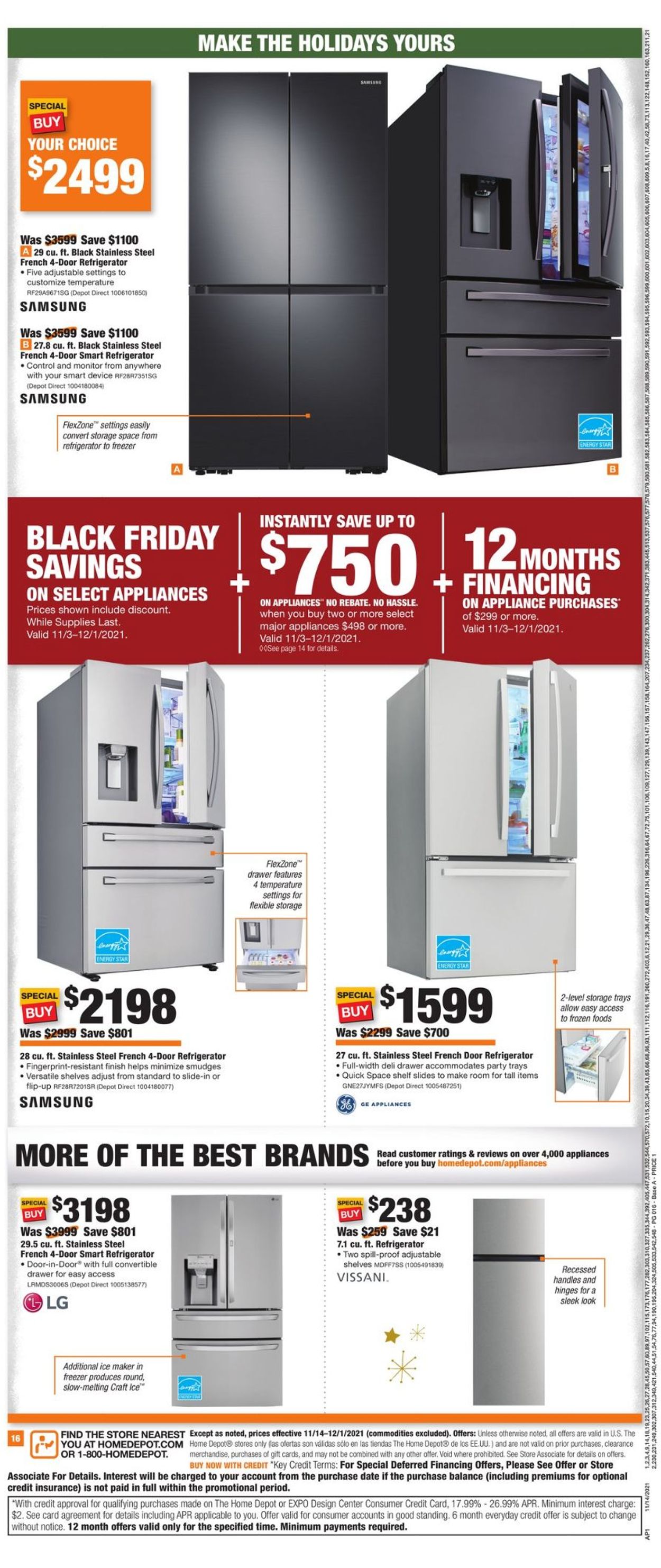 Catalogue Home Depot BLACK FRIDAY WEEK 2021 from 11/14/2021