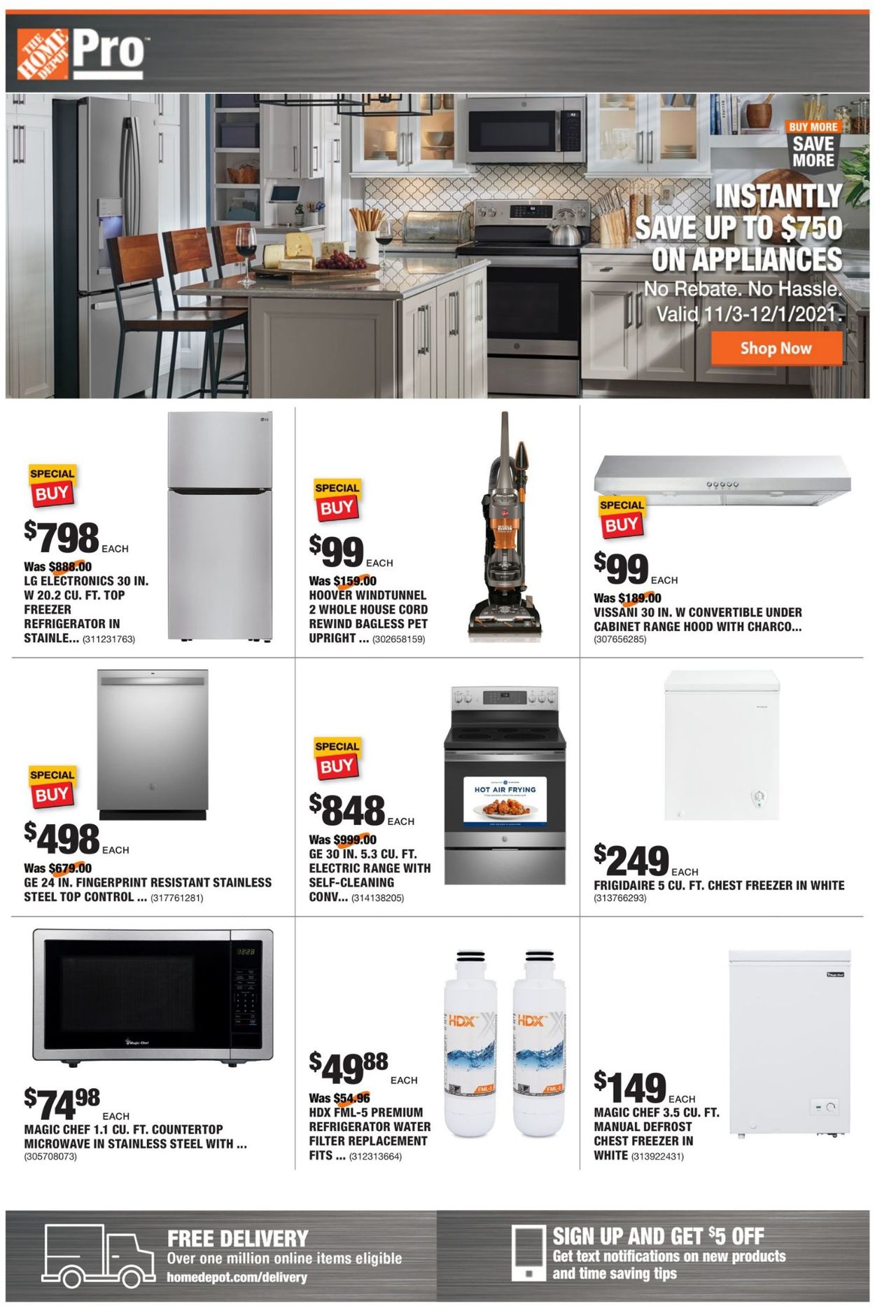 Catalogue Home Depot from 11/15/2021