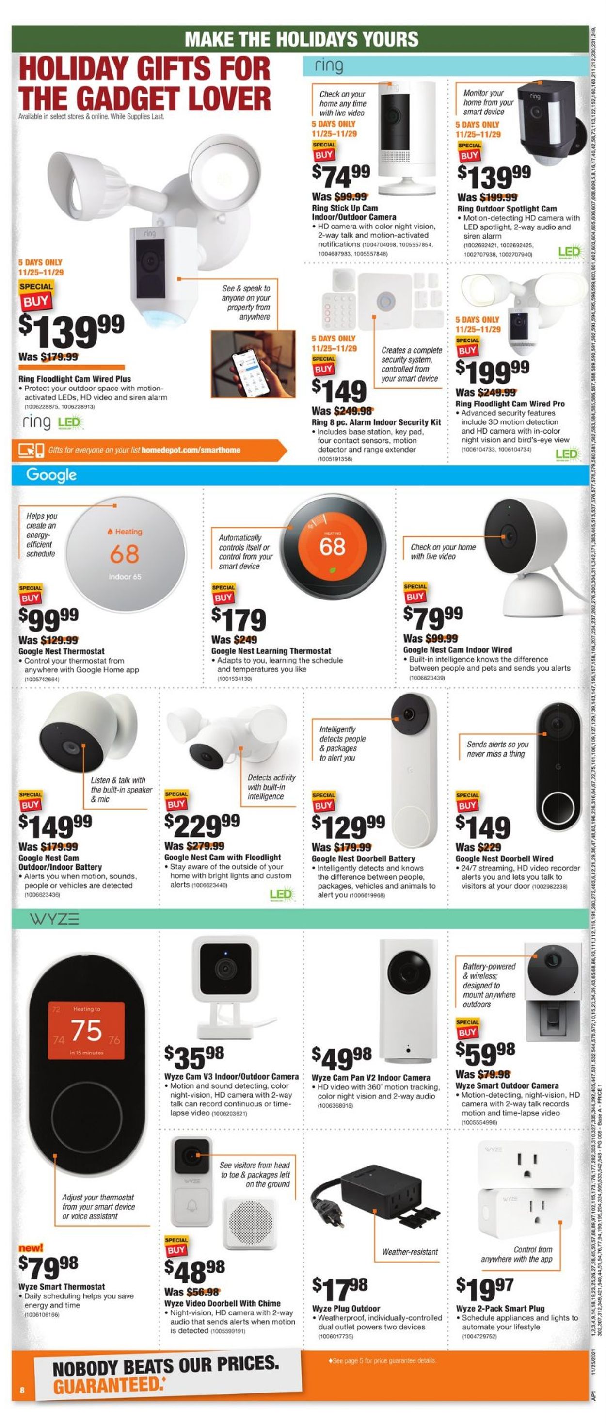 Catalogue Home Depot BLACK FRIDAY 2021 from 11/25/2021