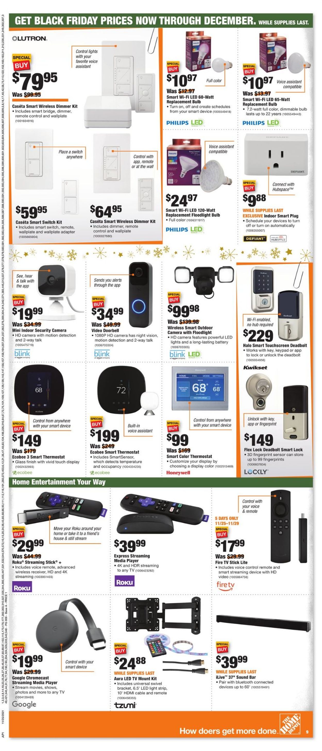 Catalogue Home Depot BLACK FRIDAY 2021 from 11/25/2021