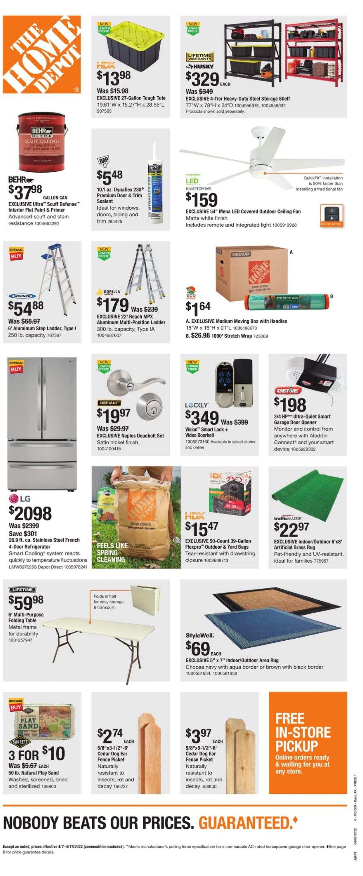 Catalogue Home Depot from 04/07/2022