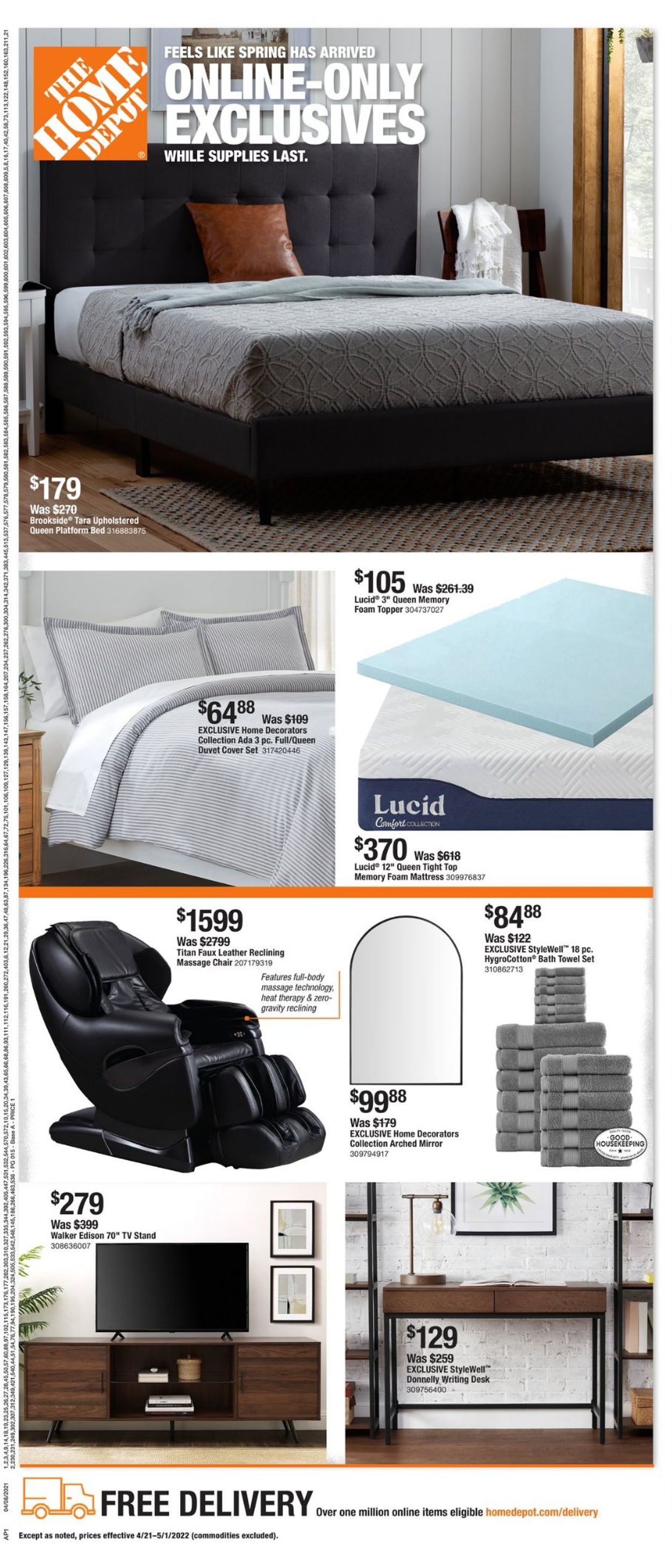 Catalogue Home Depot from 04/21/2022