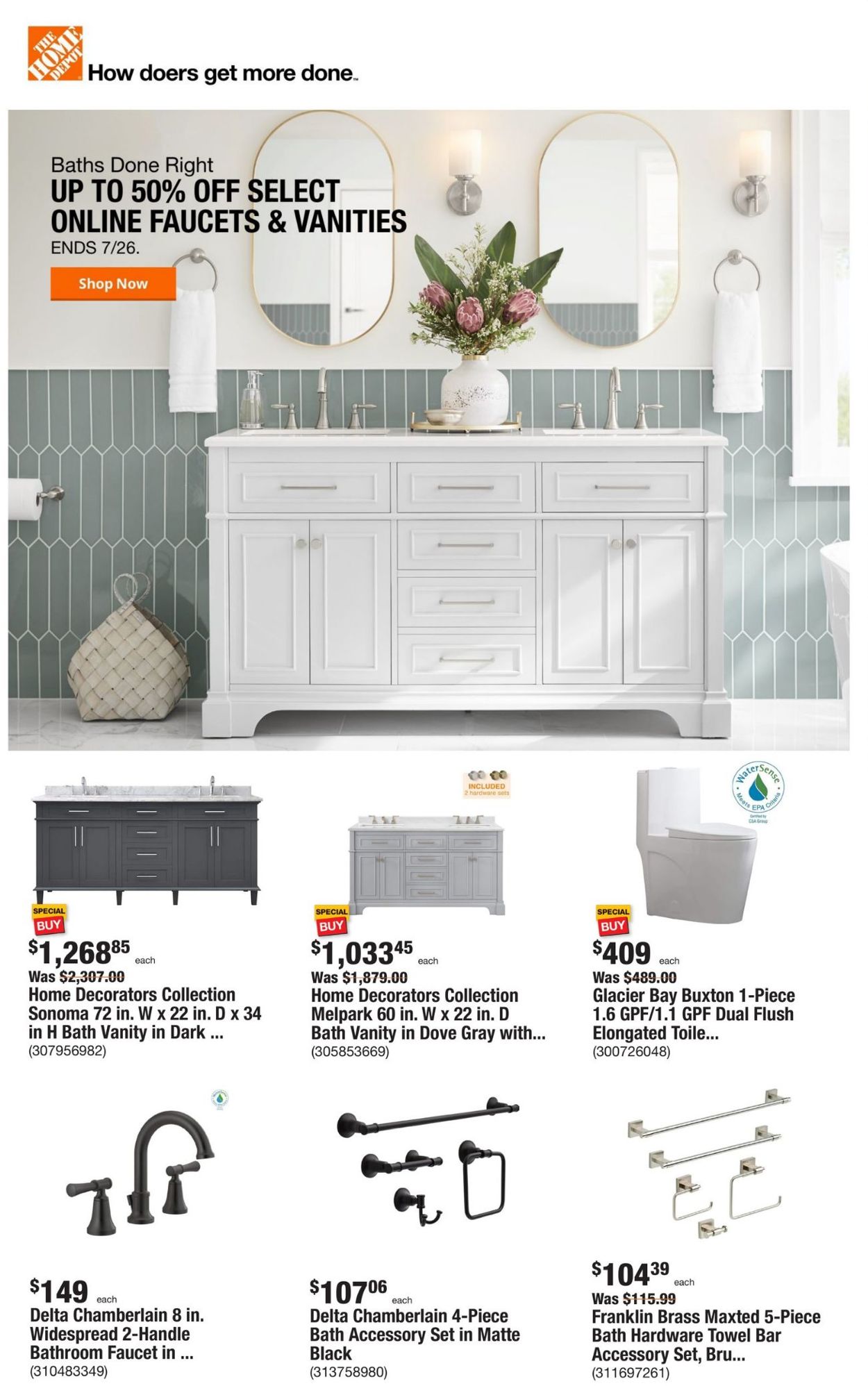 Catalogue Home Depot from 07/21/2022