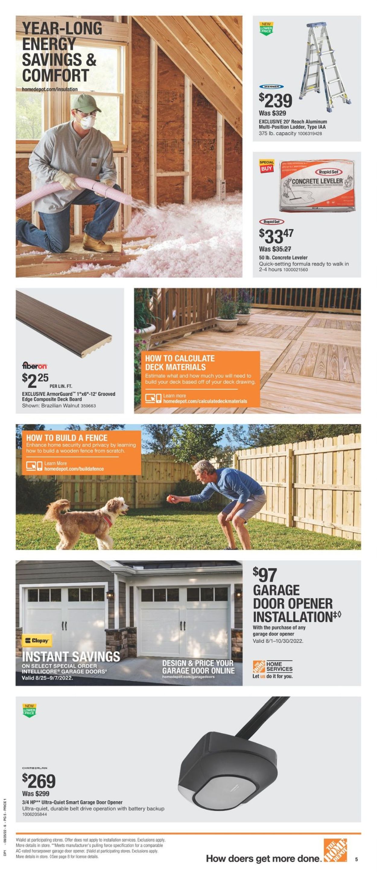 Catalogue Home Depot from 08/25/2022