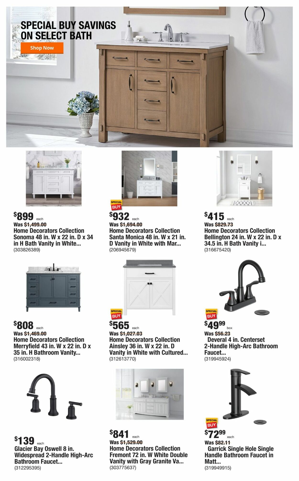Catalogue Home Depot from 11/14/2022