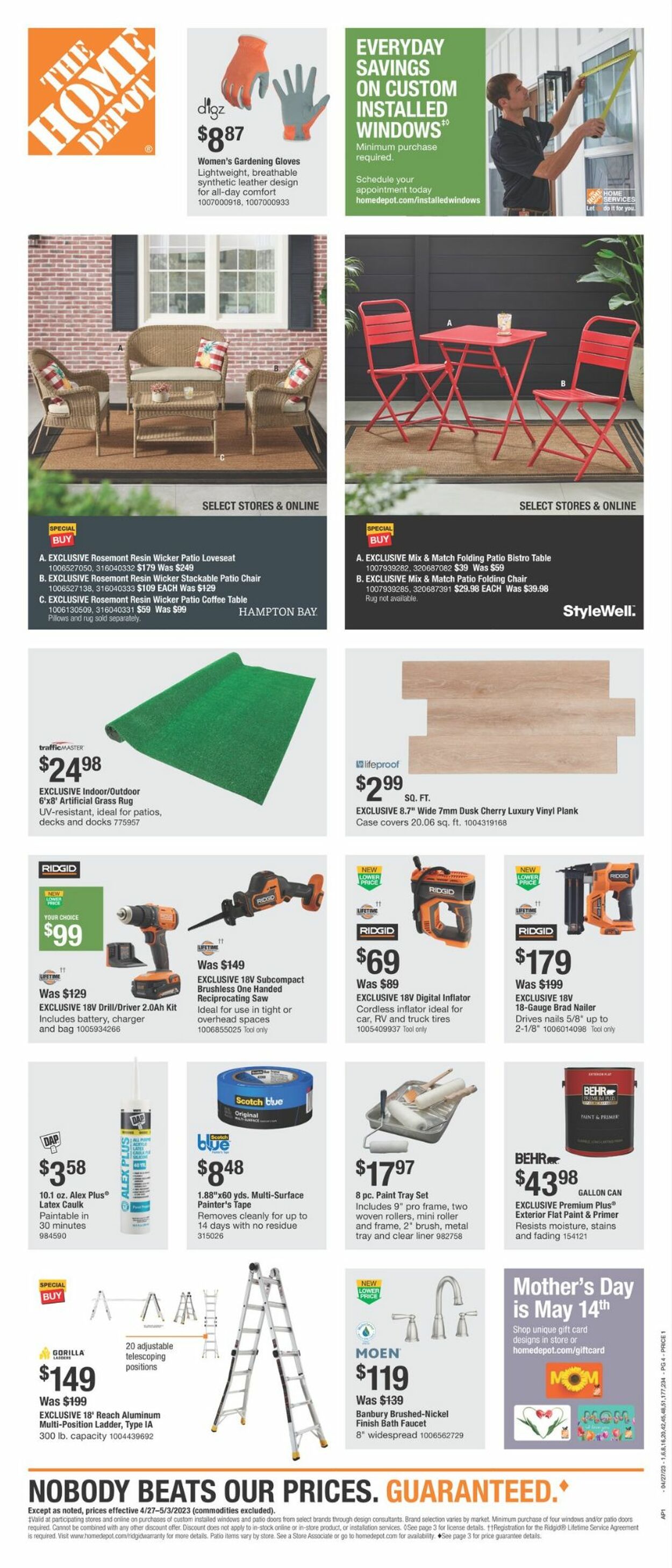 Catalogue Home Depot from 04/27/2023