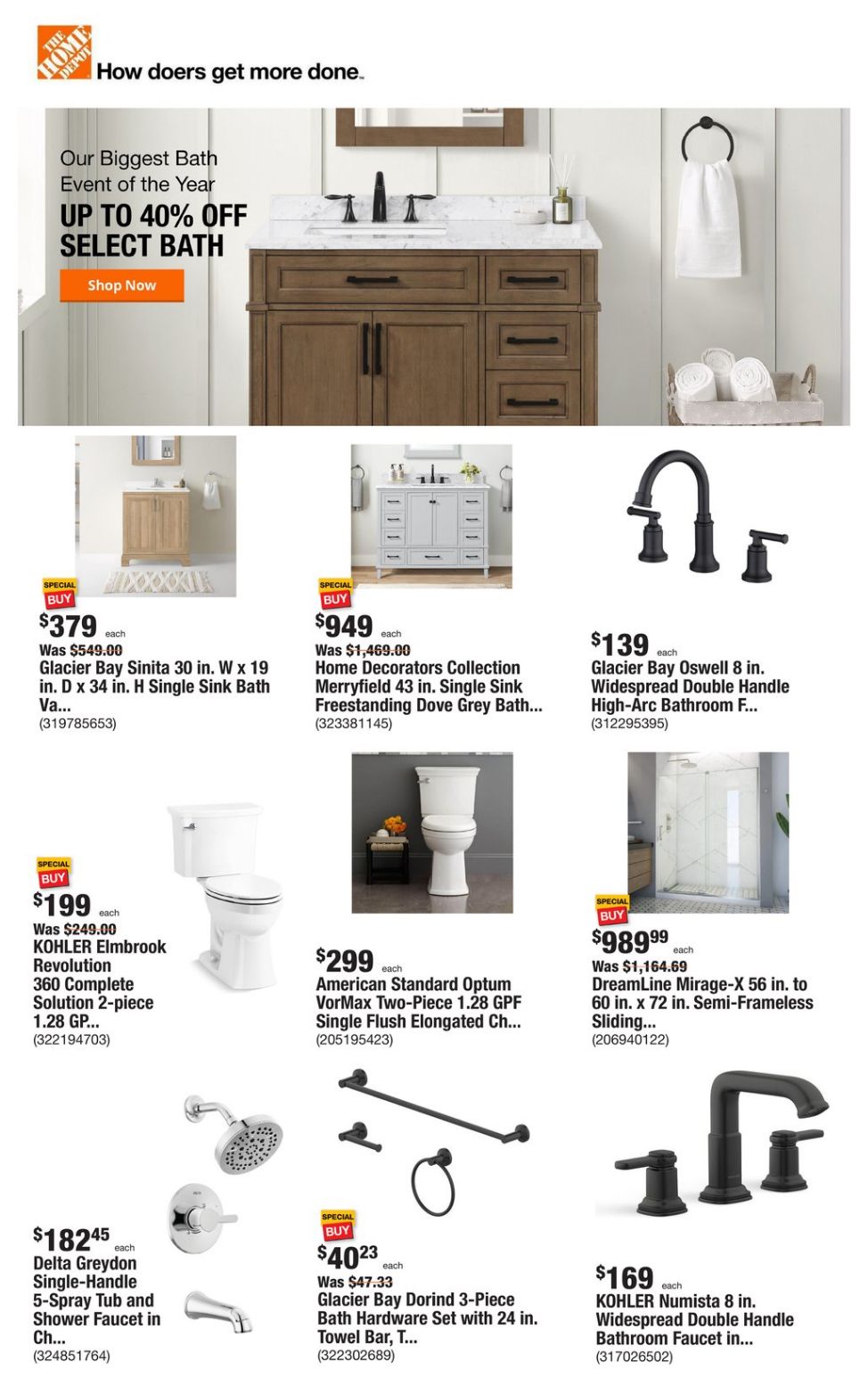 Catalogue Home Depot from 02/29/2024