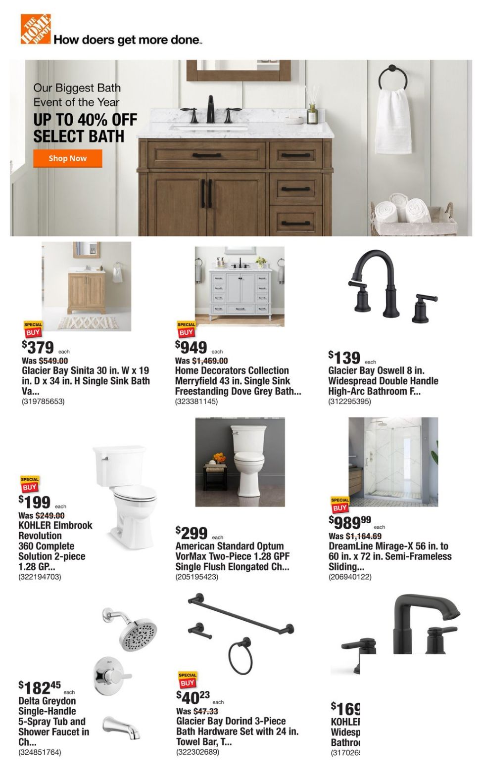 Catalogue Home Depot from 02/29/2024