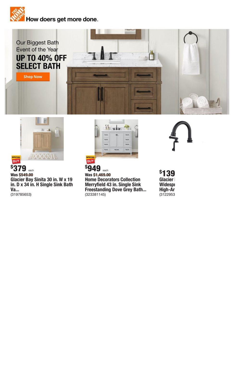 Catalogue Home Depot from 02/29/2024