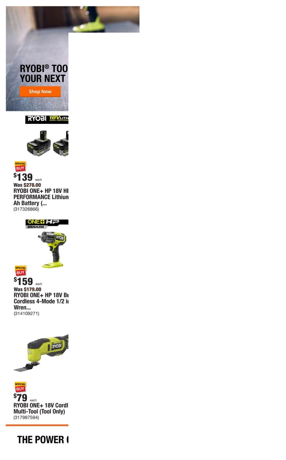 Catalogue Home Depot from 03/11/2024