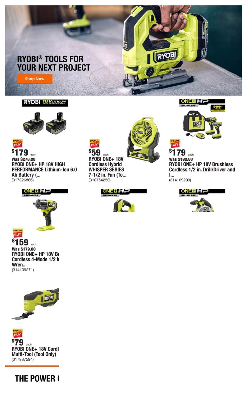 Catalogue Home Depot from 03/11/2024