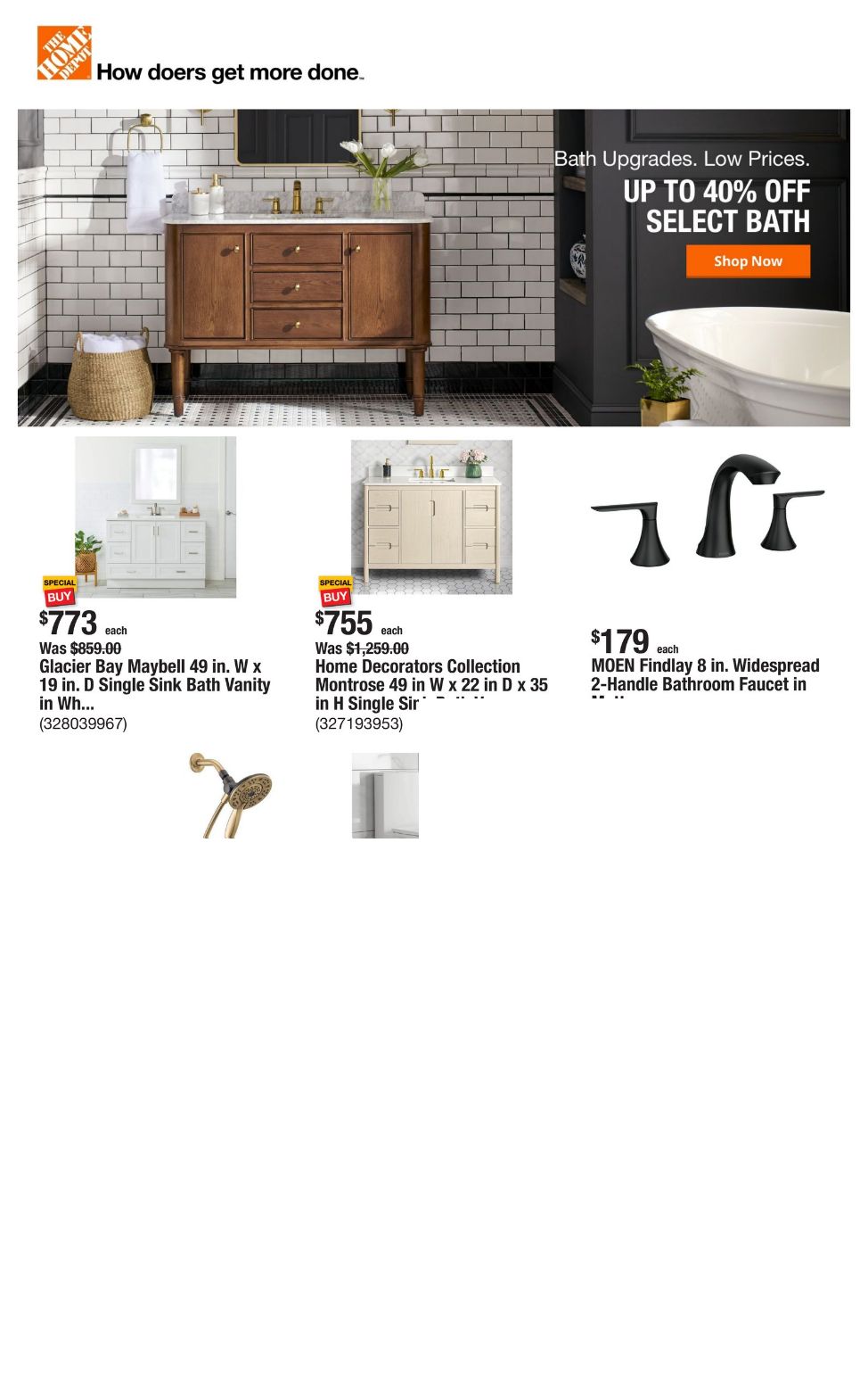 Catalogue Home Depot from 07/18/2024