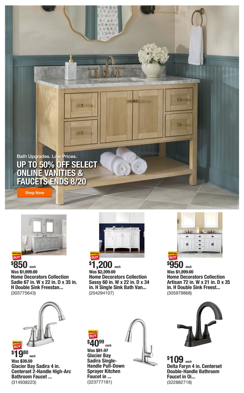 Catalogue Home Depot from 08/15/2024