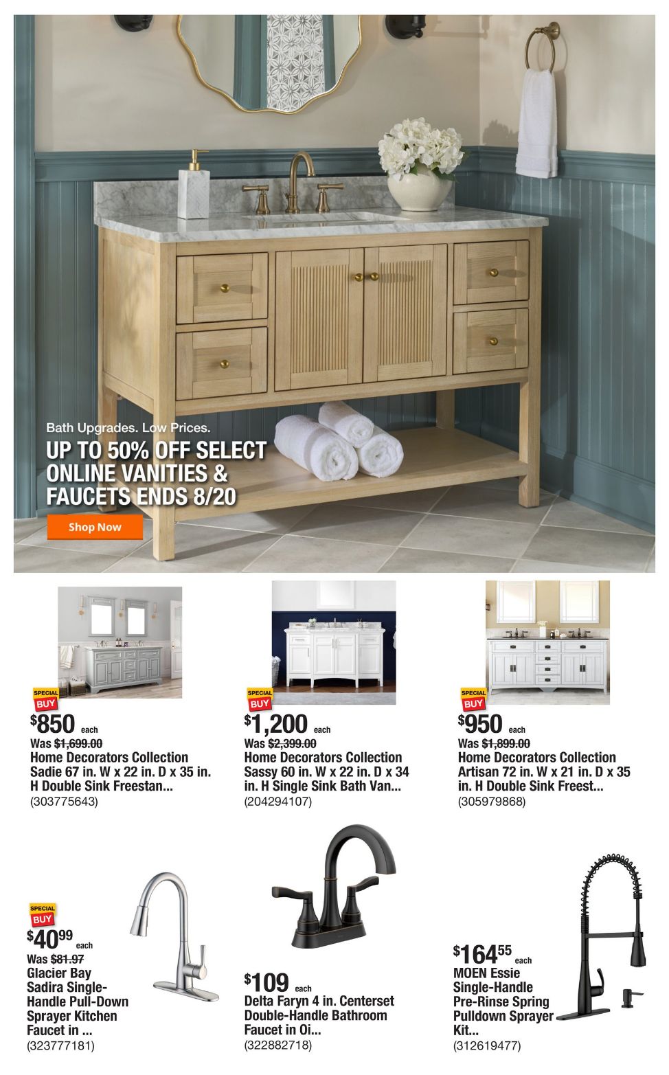 Catalogue Home Depot from 08/15/2024