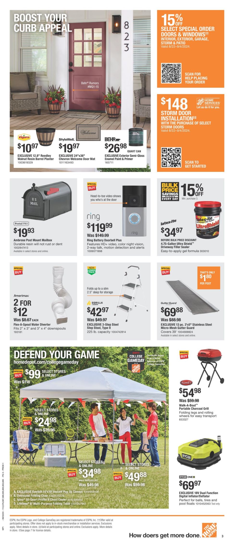 Catalogue Home Depot from 08/22/2024