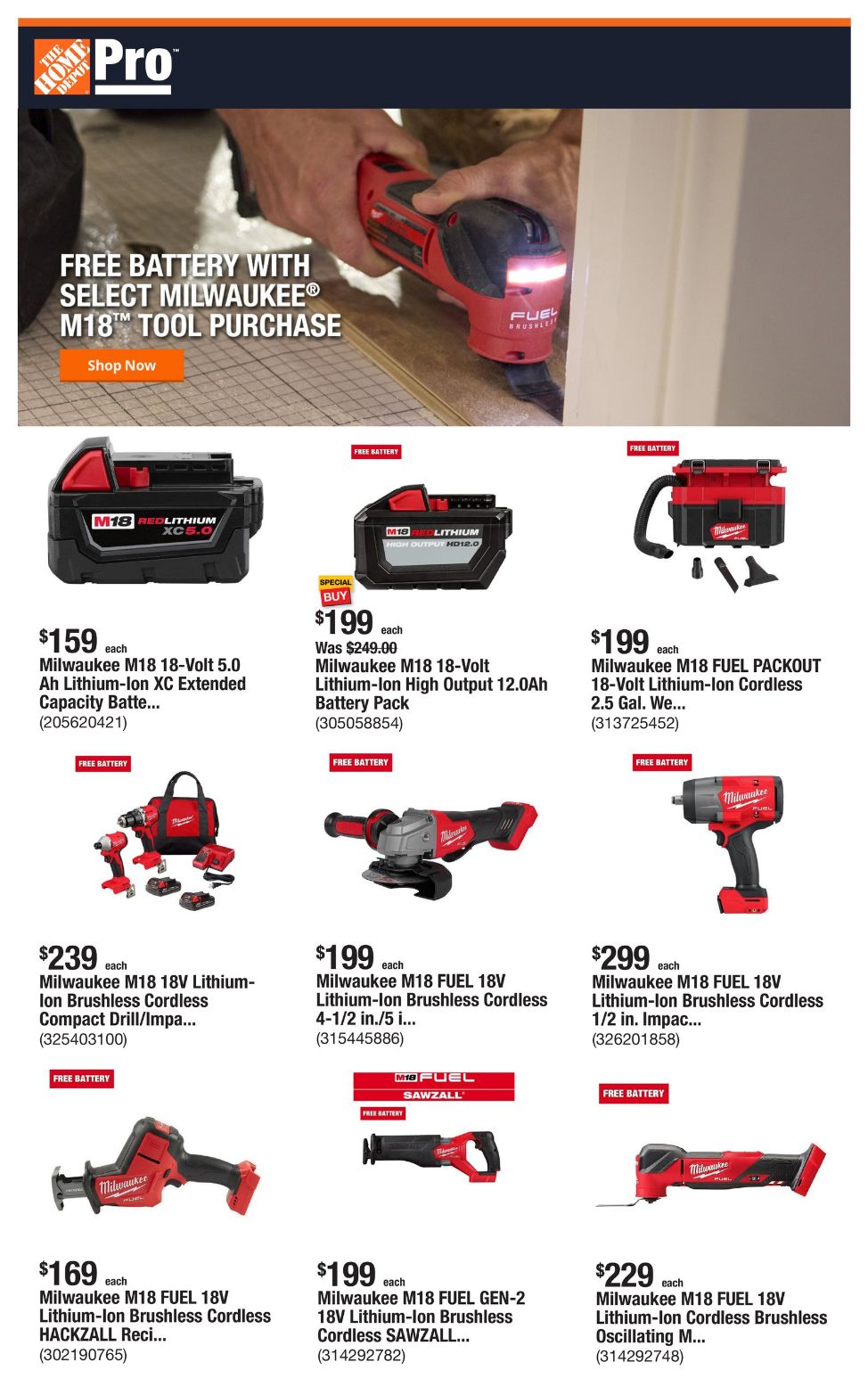 Catalogue Home Depot from 08/26/2024