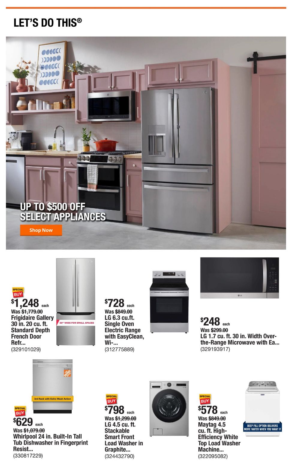 Catalogue Home Depot from 09/19/2024