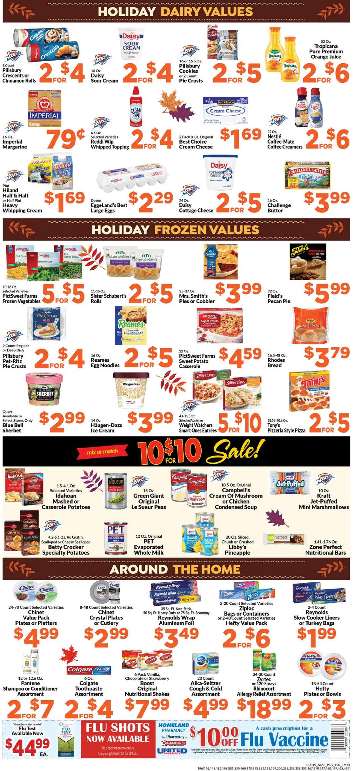 Catalogue Homeland - Thankgiving Ad 2019 from 11/20/2019