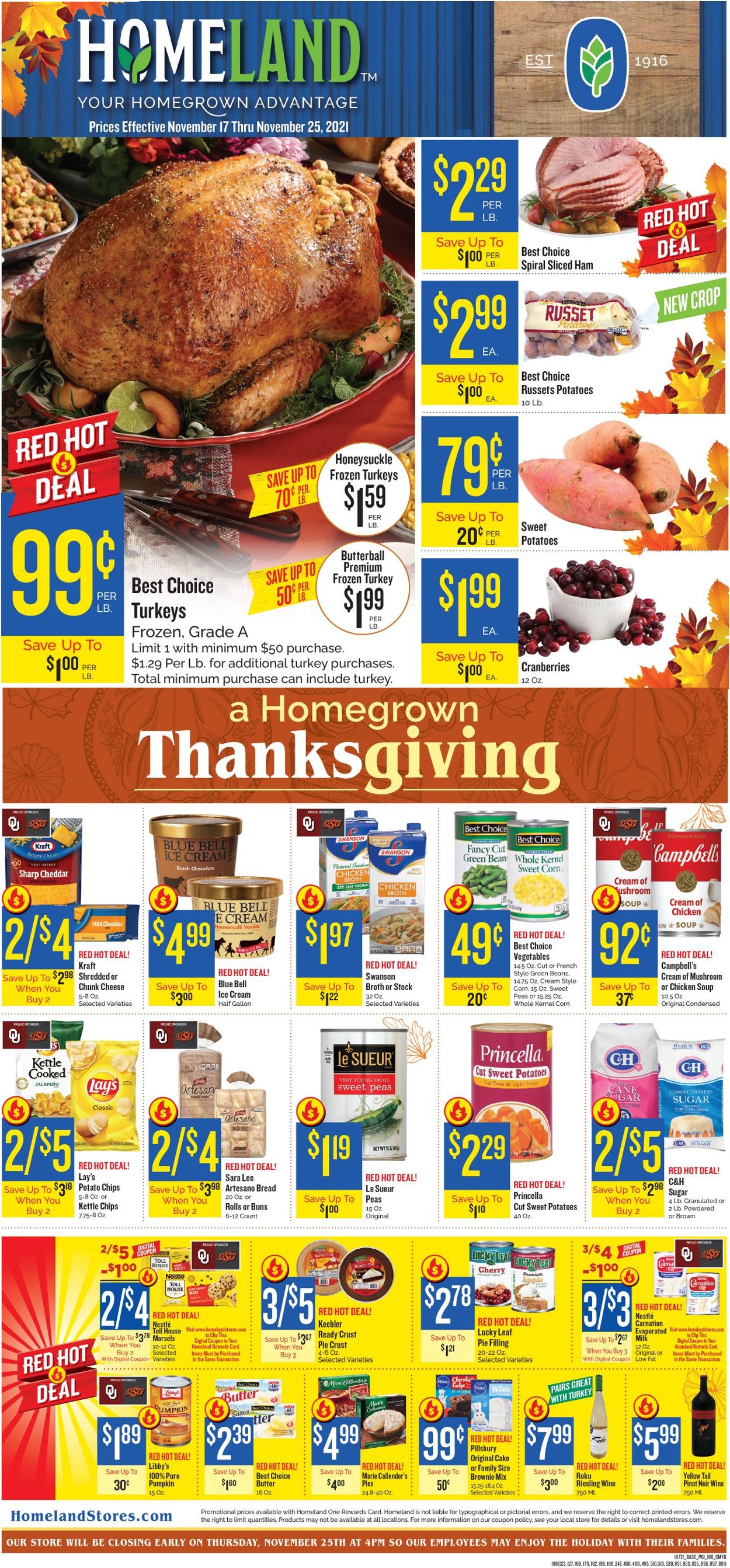 Catalogue Homeland THANKSGIVING 2021 from 11/17/2021