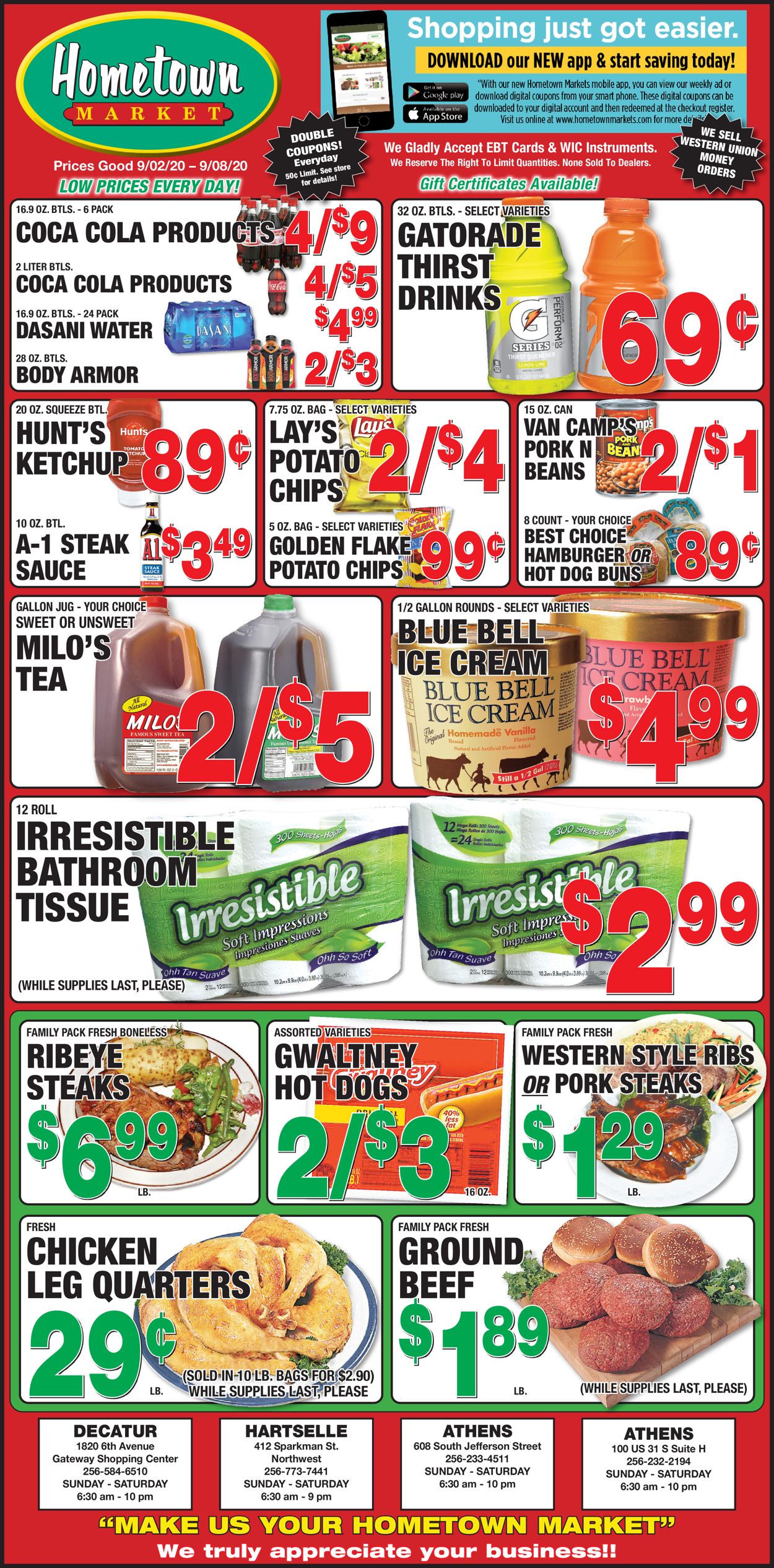 Hometown Market Current weekly ad 09/02 09/08/2020