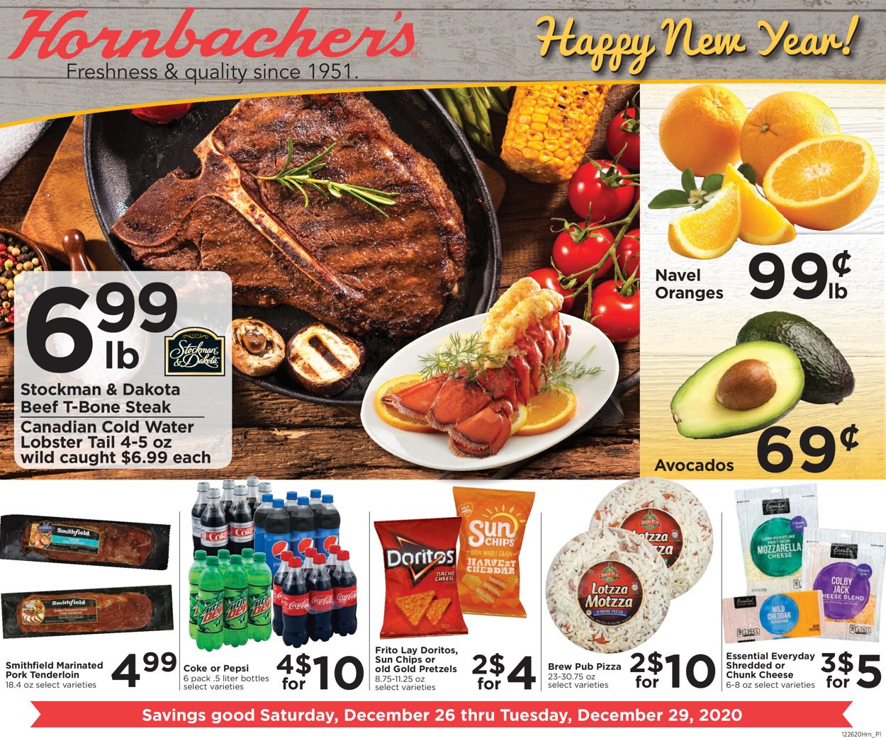 Catalogue Hornbacher's Happy New Year! from 12/26/2020
