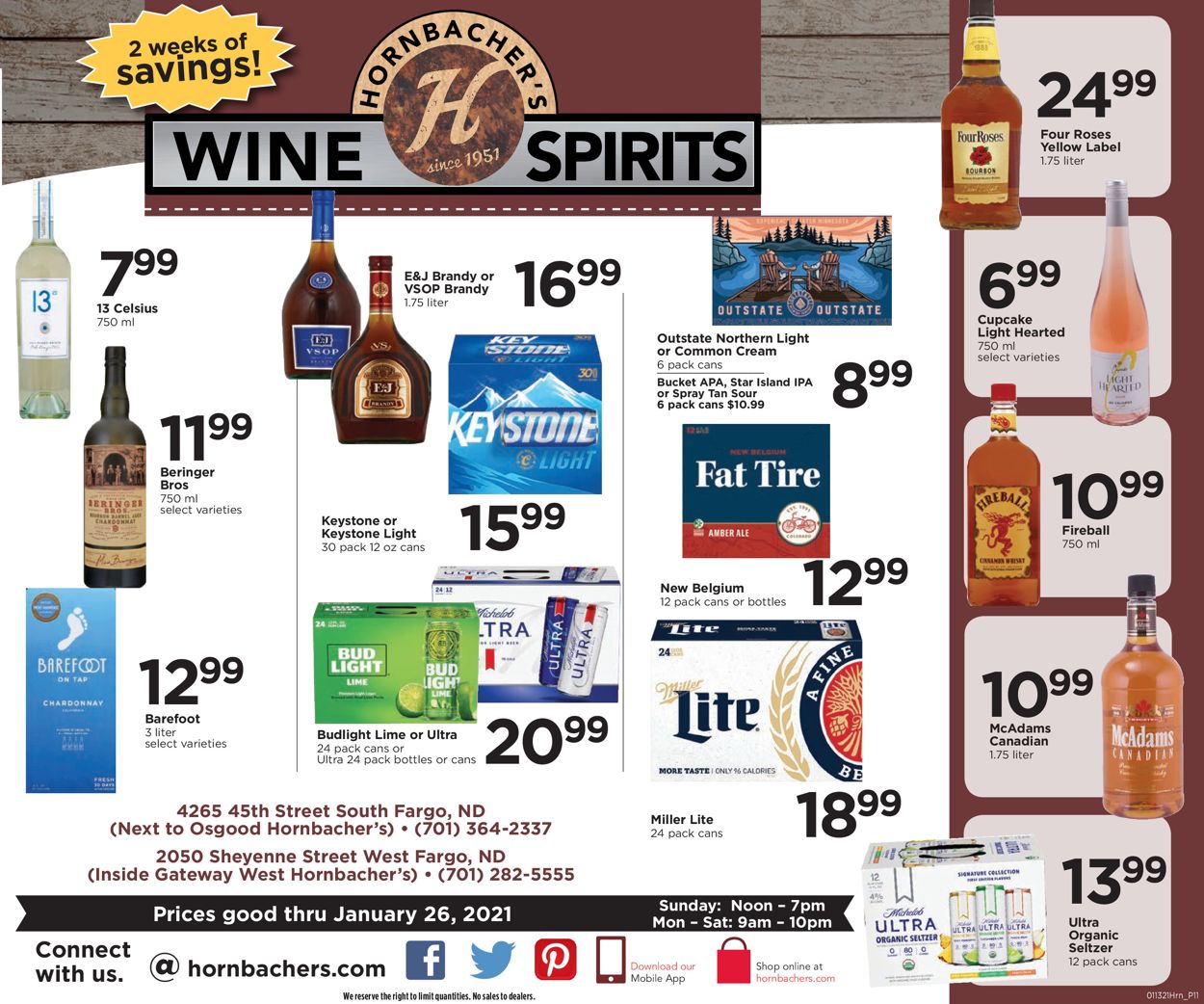 Catalogue Hornbacher's Wine & Spirits 2021 from 01/12/2021