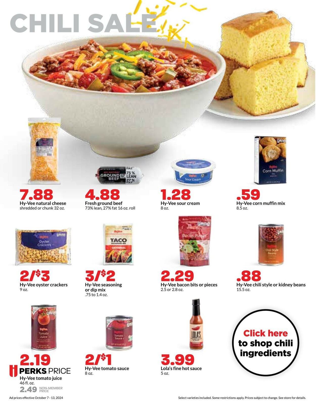 Catalogue HyVee from 10/07/2024