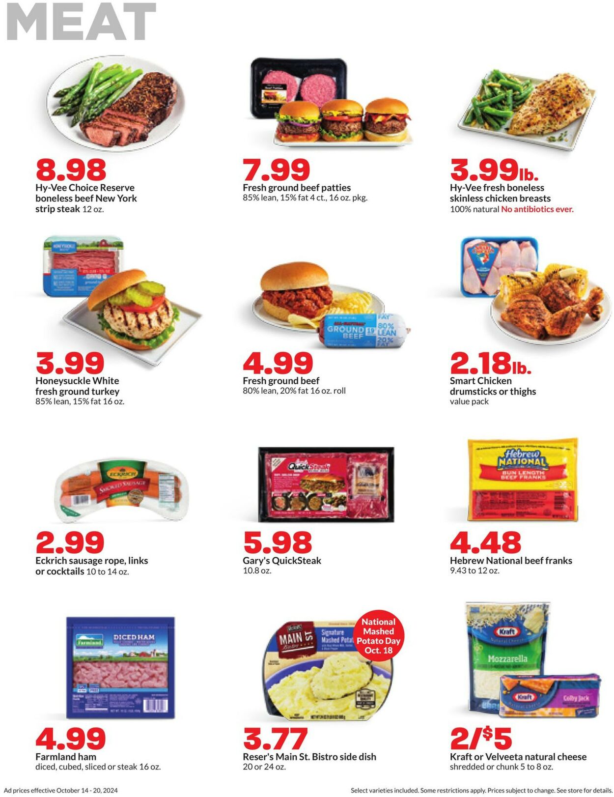 Catalogue HyVee from 10/14/2024