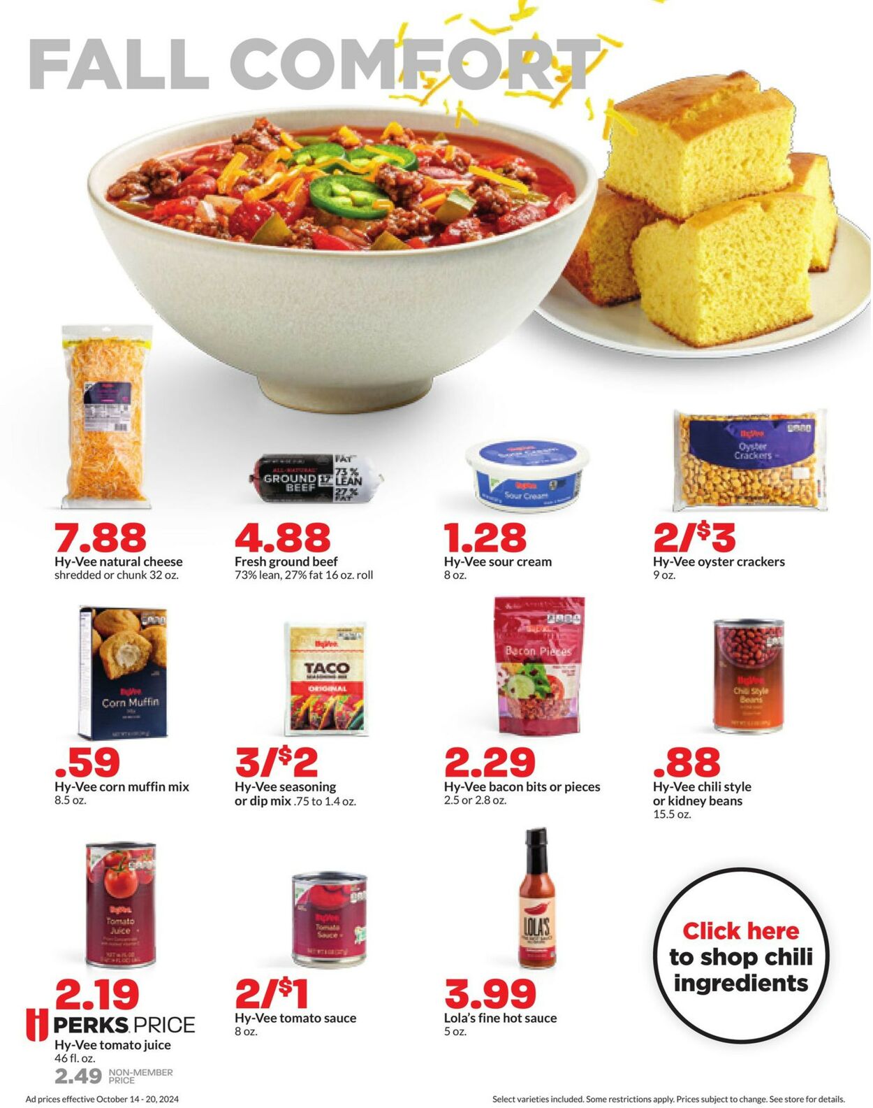 Catalogue HyVee from 10/14/2024