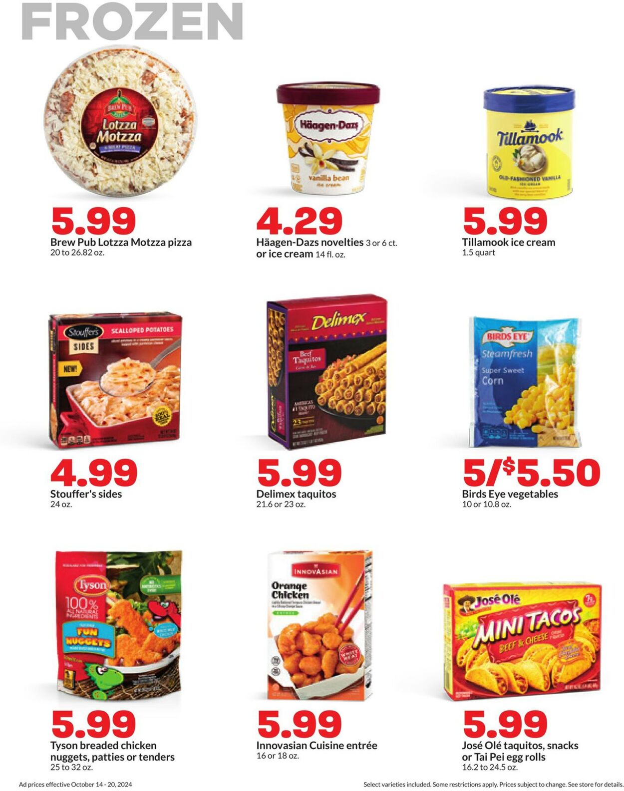 Catalogue HyVee from 10/14/2024