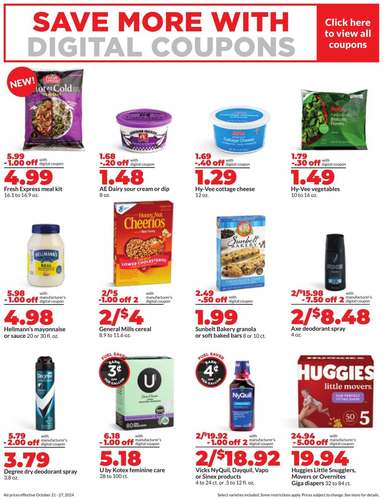 Catalogue HyVee from 10/21/2024