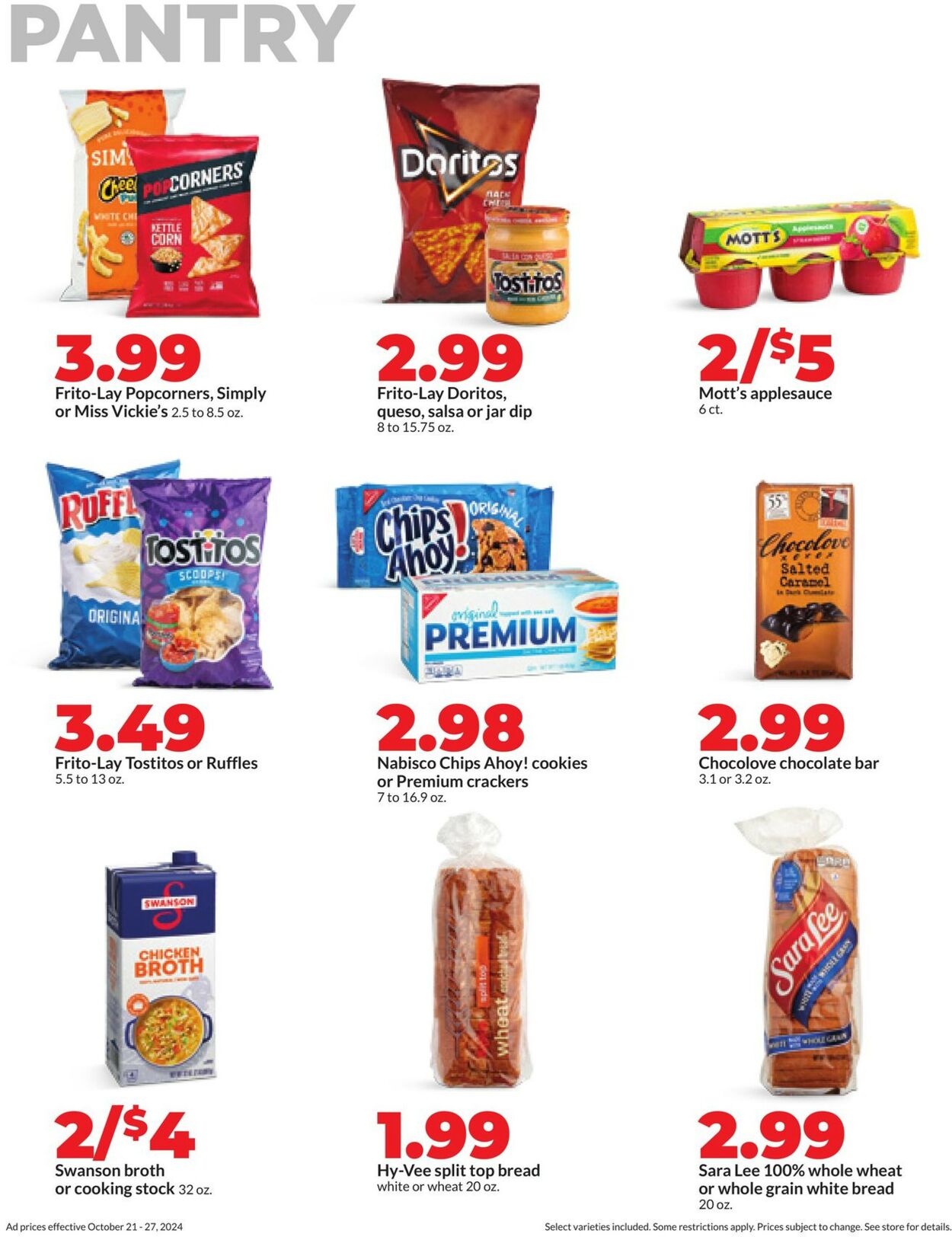 Catalogue HyVee from 10/21/2024