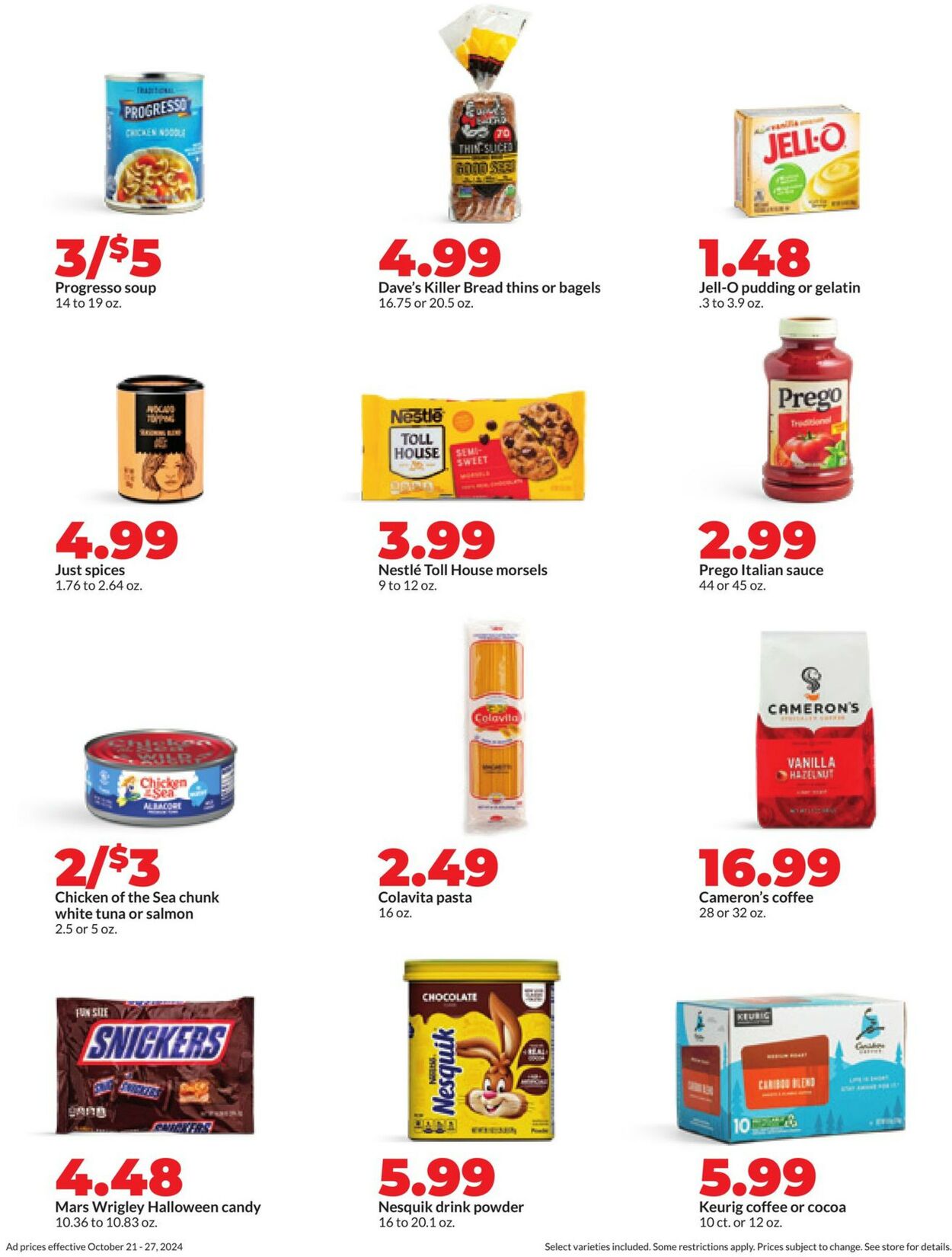 Catalogue HyVee from 10/21/2024