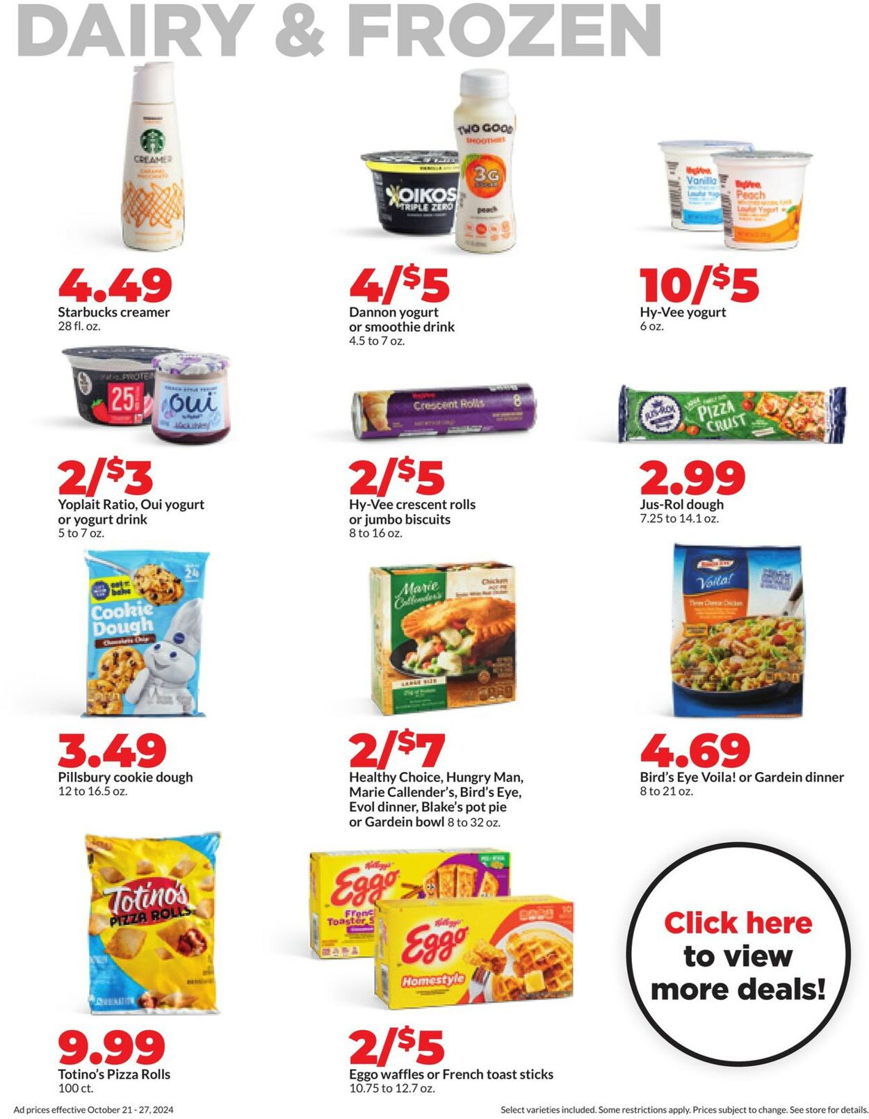 Catalogue HyVee from 10/21/2024